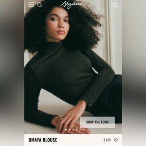 Sezane Omaya Blouse Size Medium NWOT